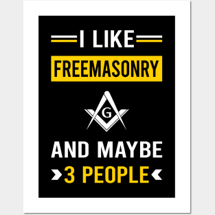 3 People Freemasonry Freemason Masonry Posters and Art